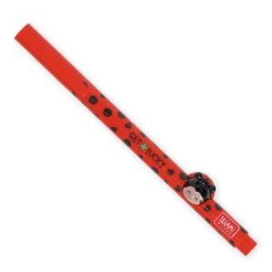 STYLO COCCINELLE 3D LOVELY FRIENDS ENCRE GEL ROUGE