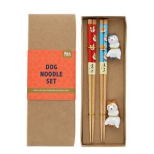 2 x baguettes + repose-baguettes - Chien