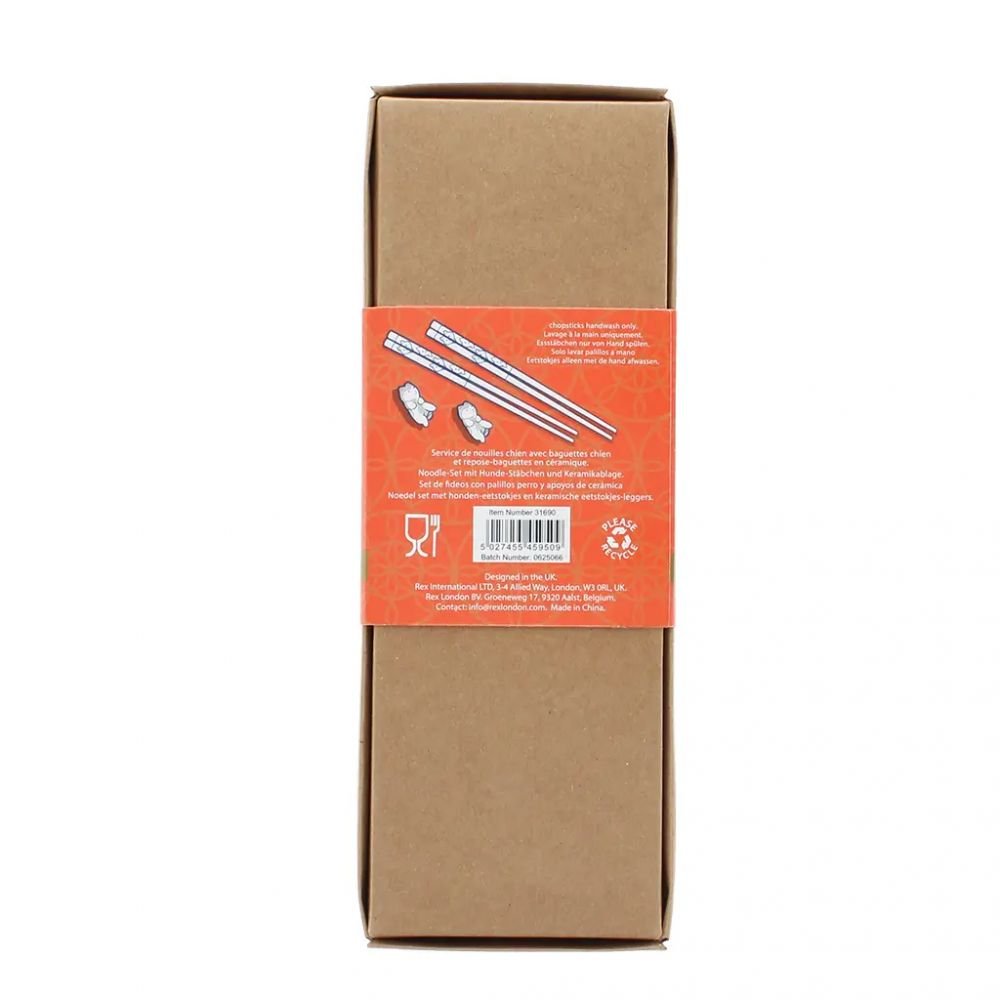 2 x baguettes + repose-baguettes - Chien – Image 2