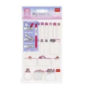 SET DE 66 ETIQUETTES ADHESIVES - CHAT