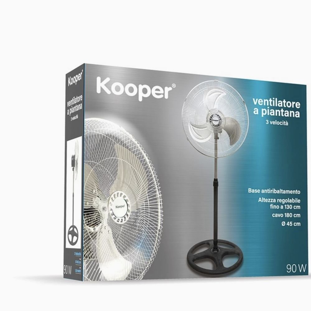 VENTILATEUR SUR PIED 3 PALES 90W – Image 4