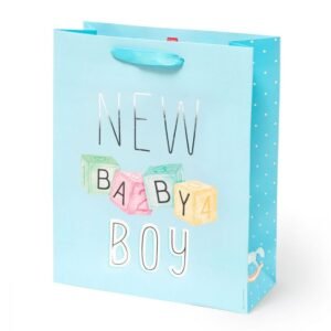 SAC CADEAU - L - NAISSANCE BLEU