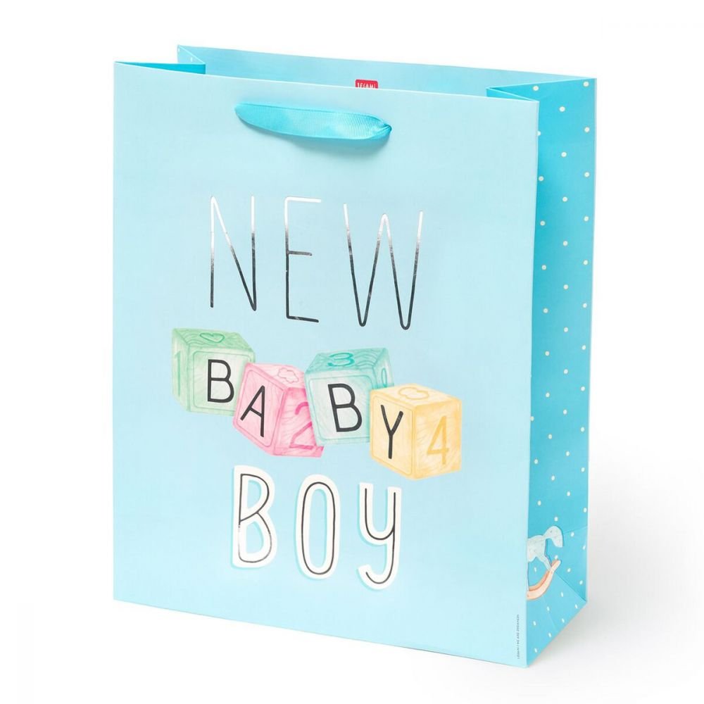 SAC CADEAU - L - NAISSANCE BLEU