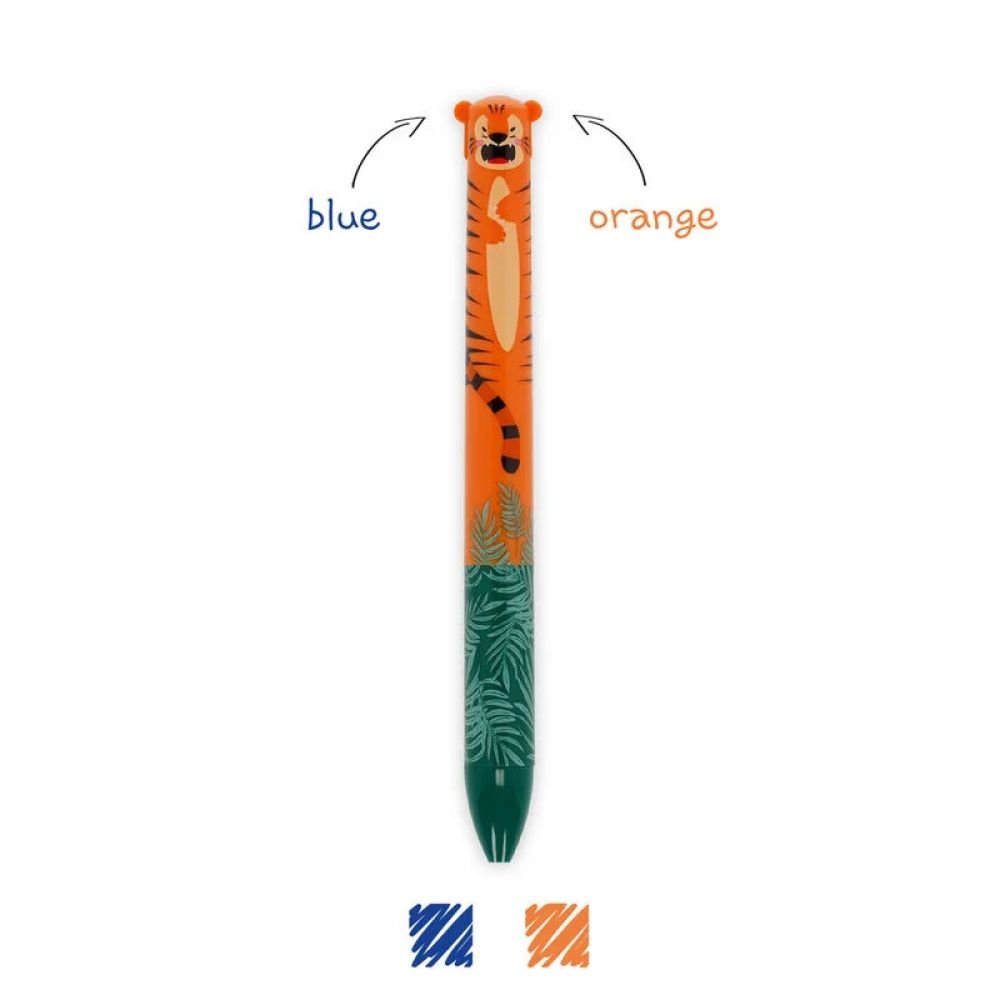 STYLO 2 COULEURS TIGRE