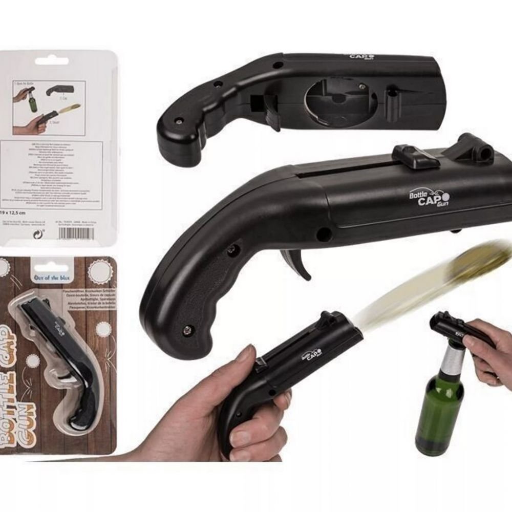 PISTOLET DECAPSULEUR ET OUVRE BOUTEILLE
