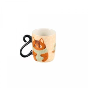 Set de 2 mini mug HOUBA Chat caille ici