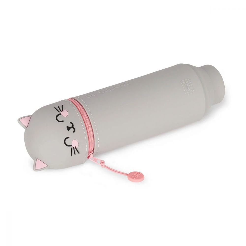 TROUSSE EN SILICONE CHAT GRIS 2 EN 1 - LEGAMI – Image 4