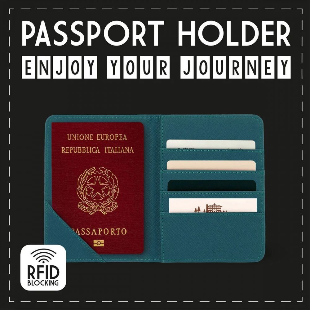 PORTE PASSEPORT - BLEU – Image 2