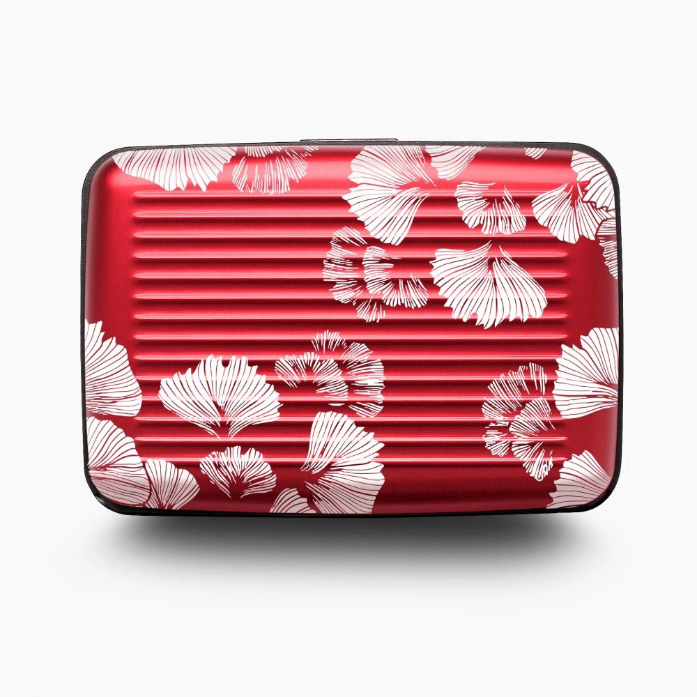 PORTE CARTES ACIER - GINKGO ROUGE - STOCKHOLM – Image 2