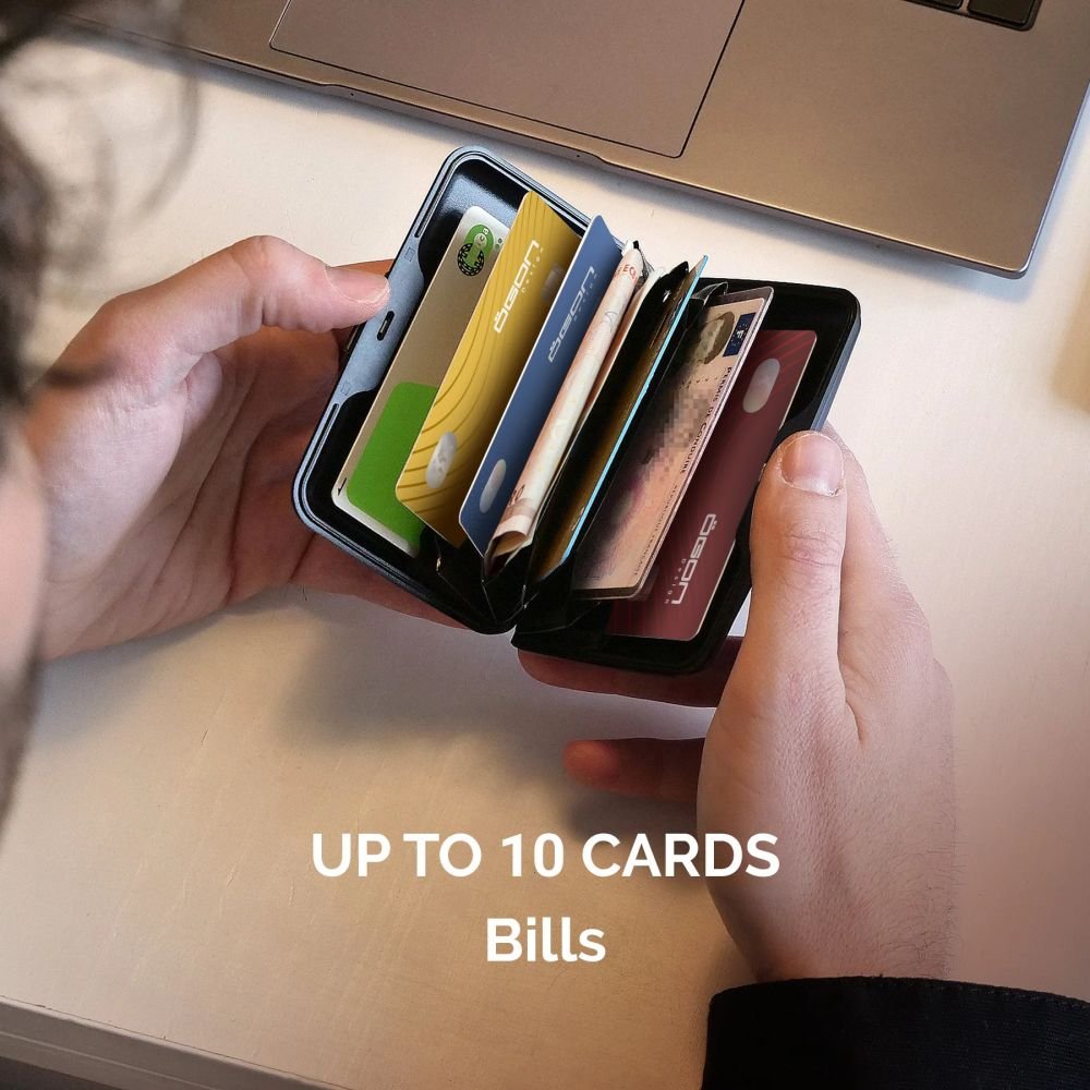 PORTE CARTES ACIER - GINKGO ROUGE - STOCKHOLM – Image 3