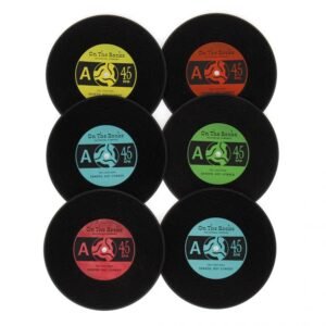 6 Dessous de verre VINYLE en silicone