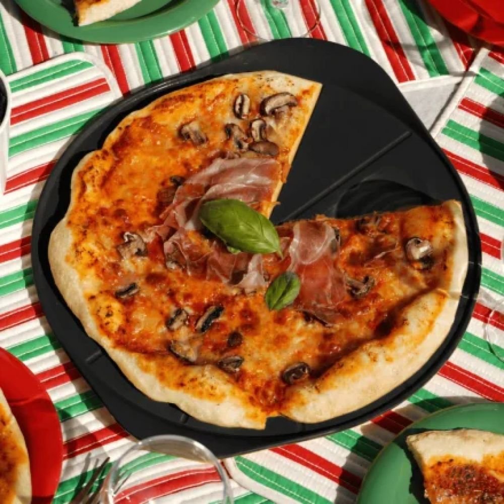 FORMIDABLE PLAT A PIZZA AVEC COUTEAU – Image 3