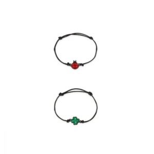 LOT DE 2 BRACELETS - LADYBUG