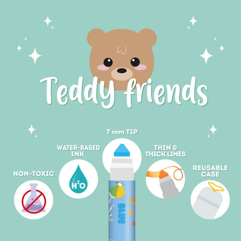 TEDDY FRIENDS - SET DE 12 FEUTRES – Image 3