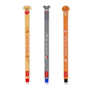 SET DE 3 STYLOS EFFACABLES - CHIENS