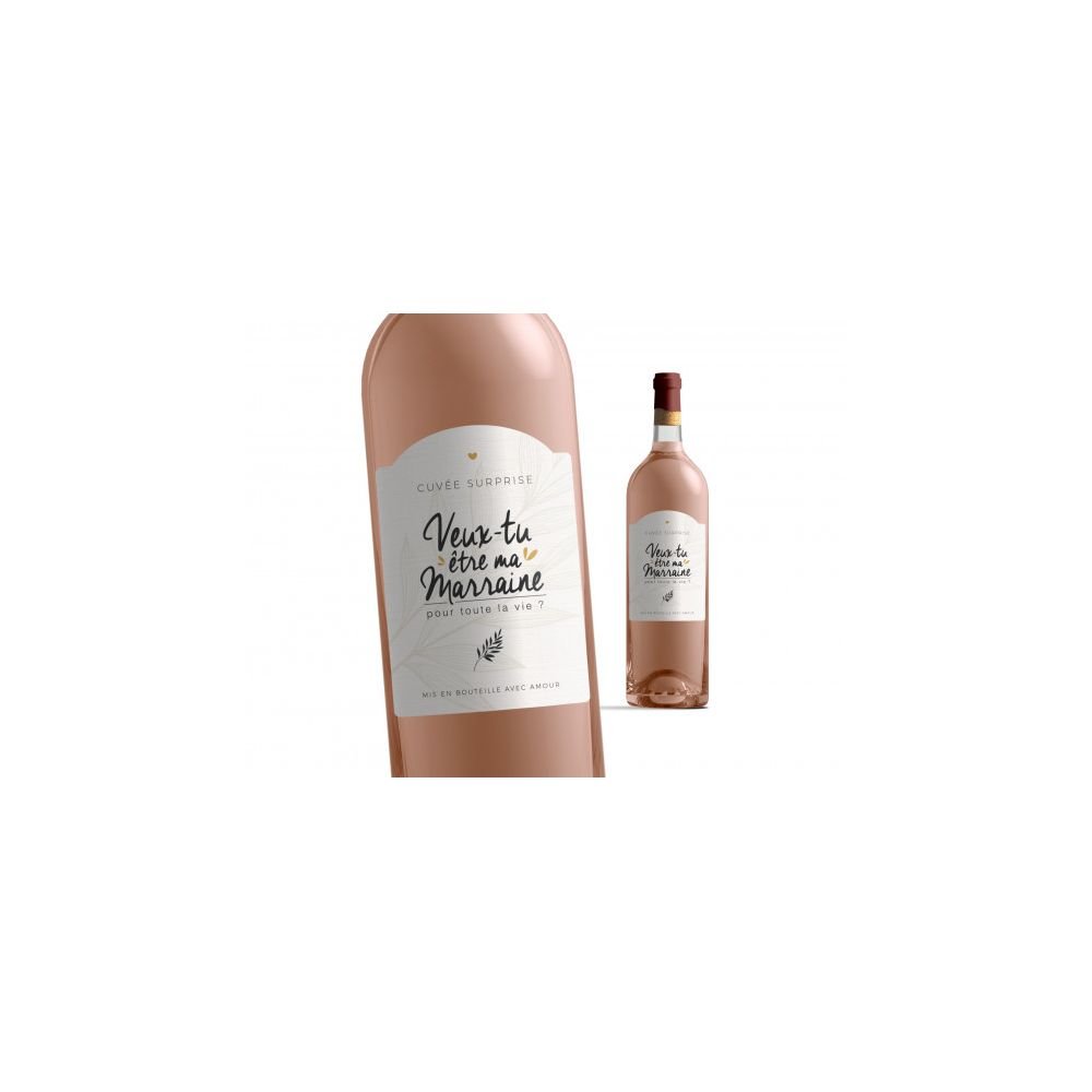 ETIQUETTE BOUTEILLE - VEUX-TU ÊTRE MA MARRAINE ? – Image 2