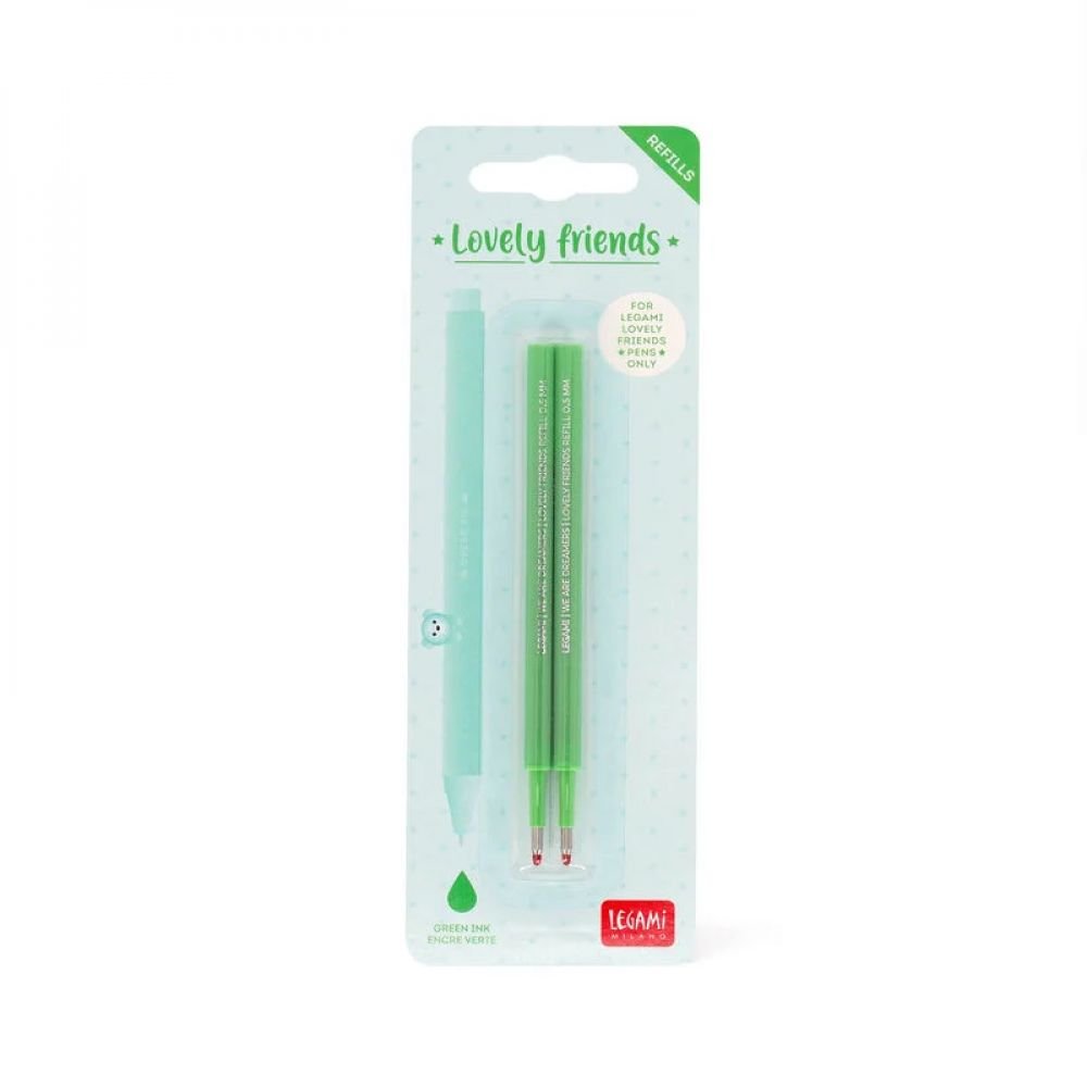 2 RECHARGES VERT STYLO LOVELY FRIENDS – Image 2