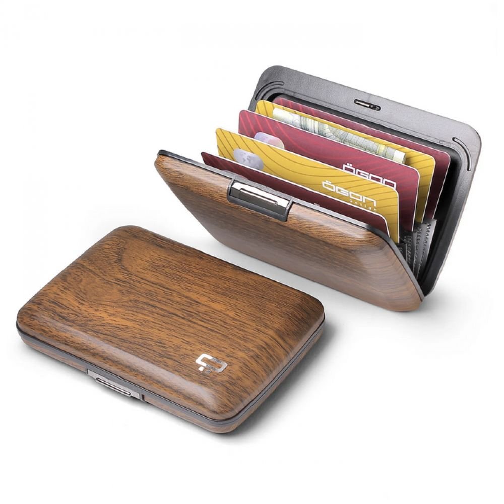 PORTE CARTES ACIER - SEQUOIA - OSLO
