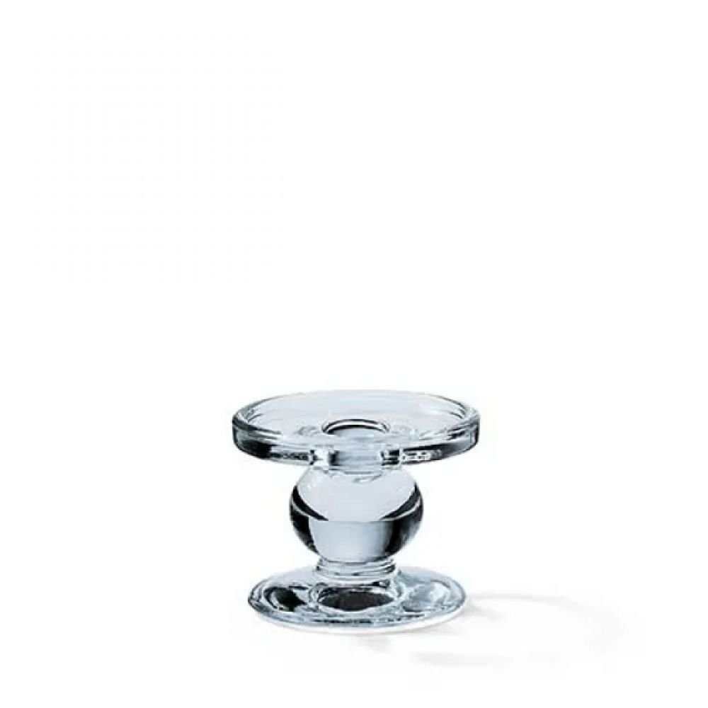 BOUGEOIR SUR PIED BLEU EN VERRE PM