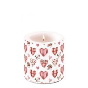 BOUGIE PM - COEURS VICHY