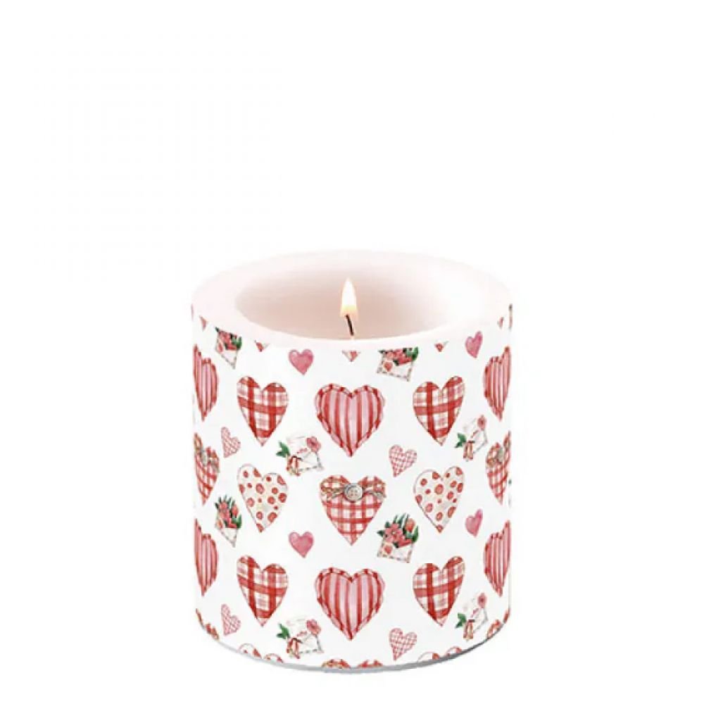 BOUGIE PM - COEURS VICHY