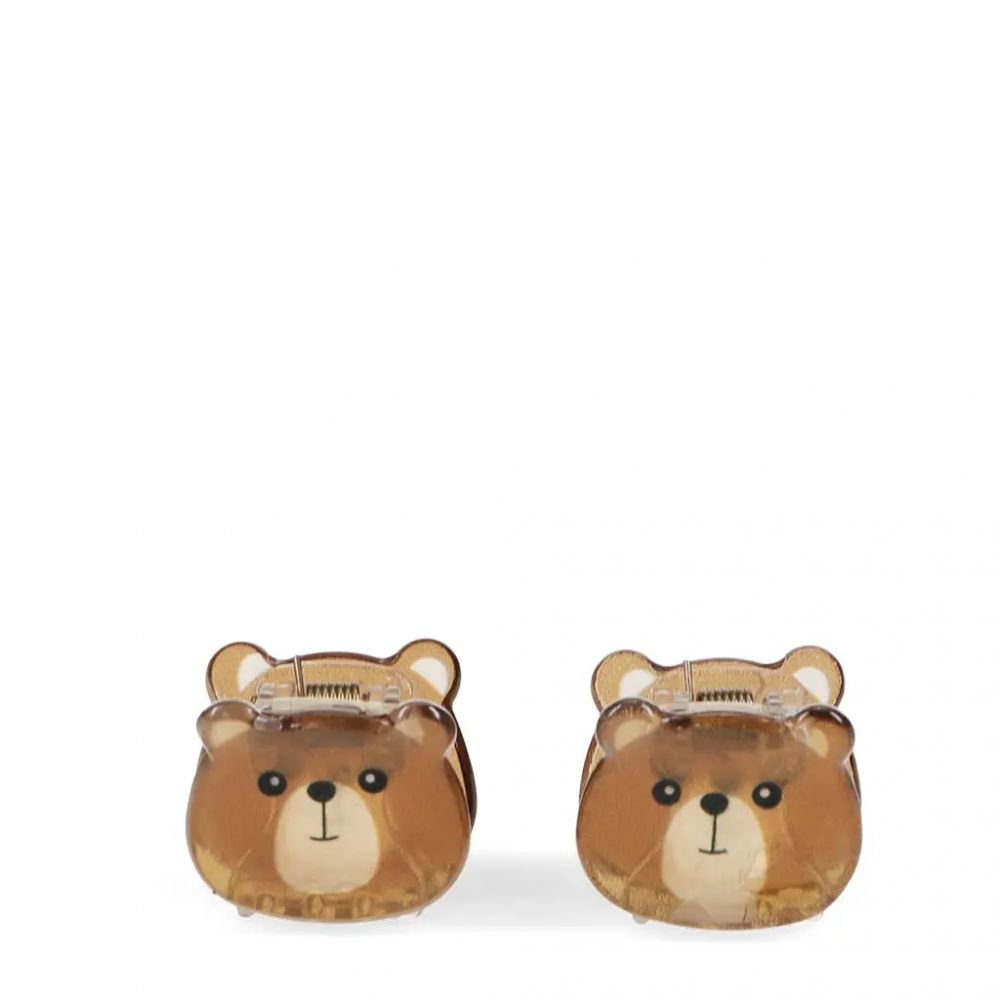 Mini pinces à cheveux (lot de 2) - Ours bruns