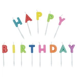 BOUGIES HAPPY BIRTHDAY