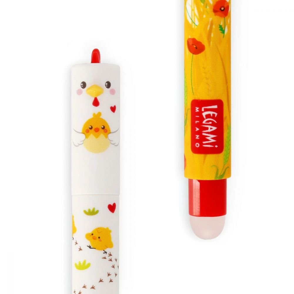 STYLO A ENCRE GEL EFFACABLE - Poule - LEGAMI – Image 2