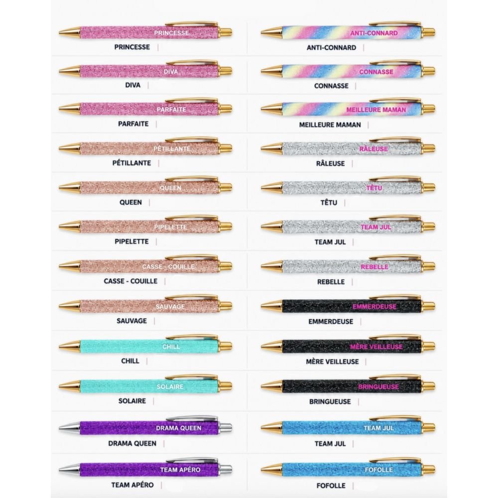 STYLO À MESSAGE PAILLETÉ – Image 2