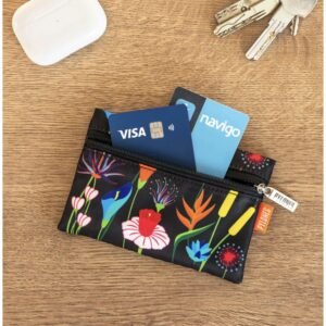 MINI PURSE - PORTE MONNAIE - JARDIN FLEURI