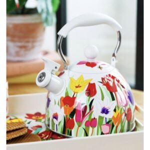 SIFFLOTHE - BOUILLOIRE A SIFFLET - TULIPES