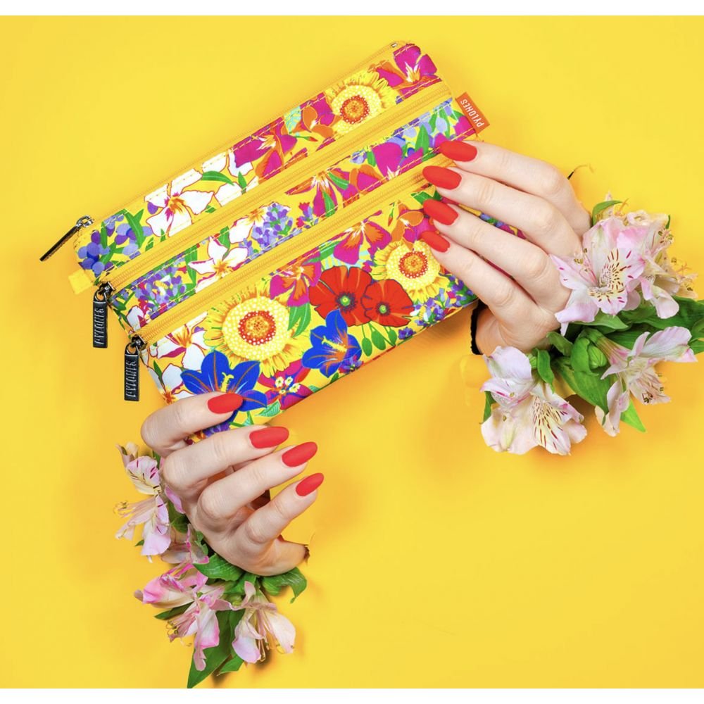 ZIP POUCH - POCHETTE 3 ZIPS - PROVENCE