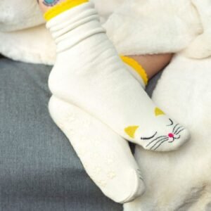 CHAUSSETTES CHAT BLANC - DUCHESSE