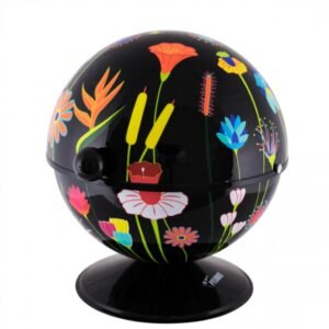 BOULE A SUCRE EN METAL - JARDIN FLEURI - SUGAR POT