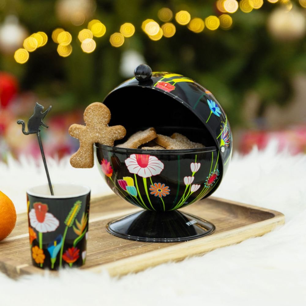 BOULE A SUCRE EN METAL - JARDIN FLEURI - SUGAR POT – Image 4