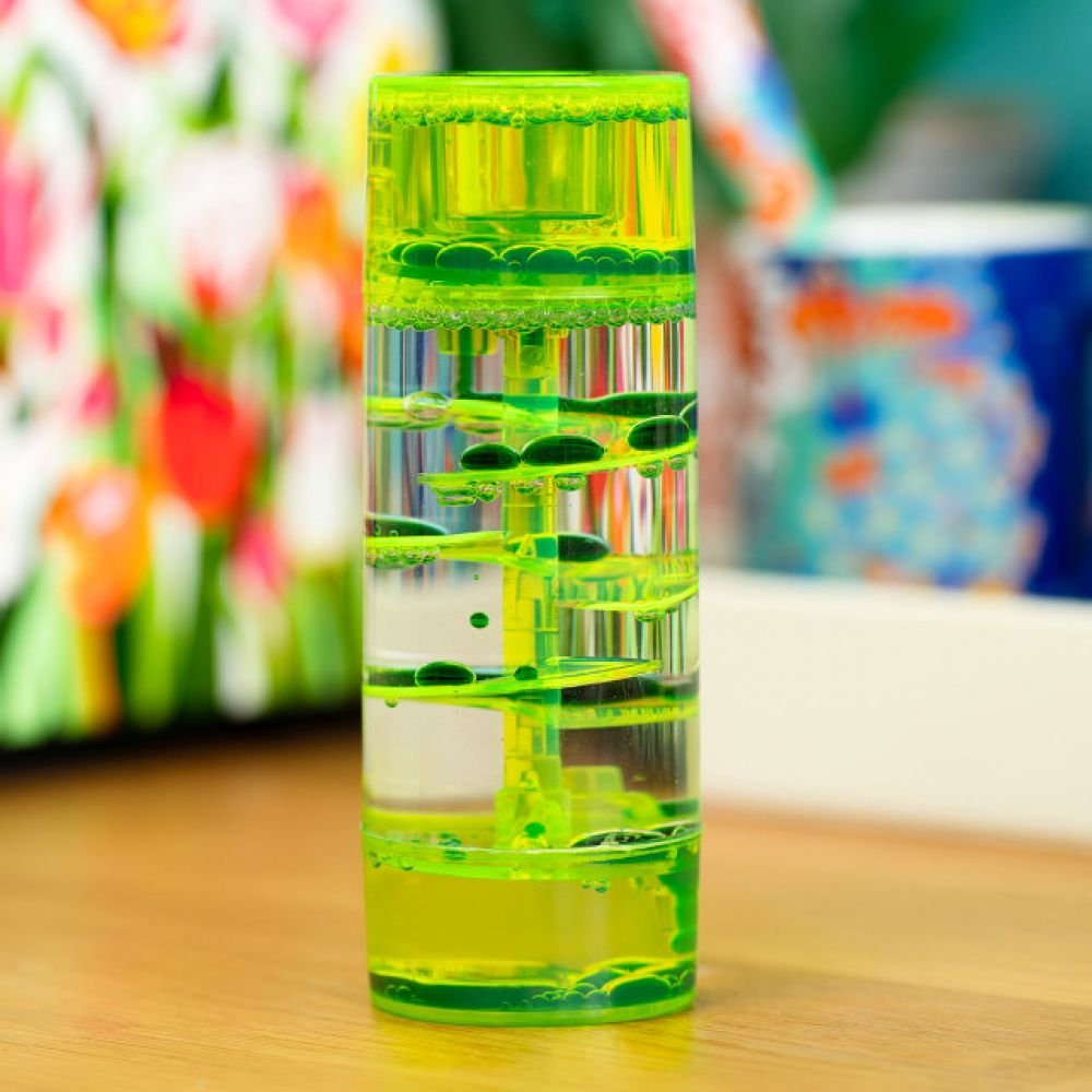 SABLIER LIQUIDE SPIRALE - VERT – Image 3
