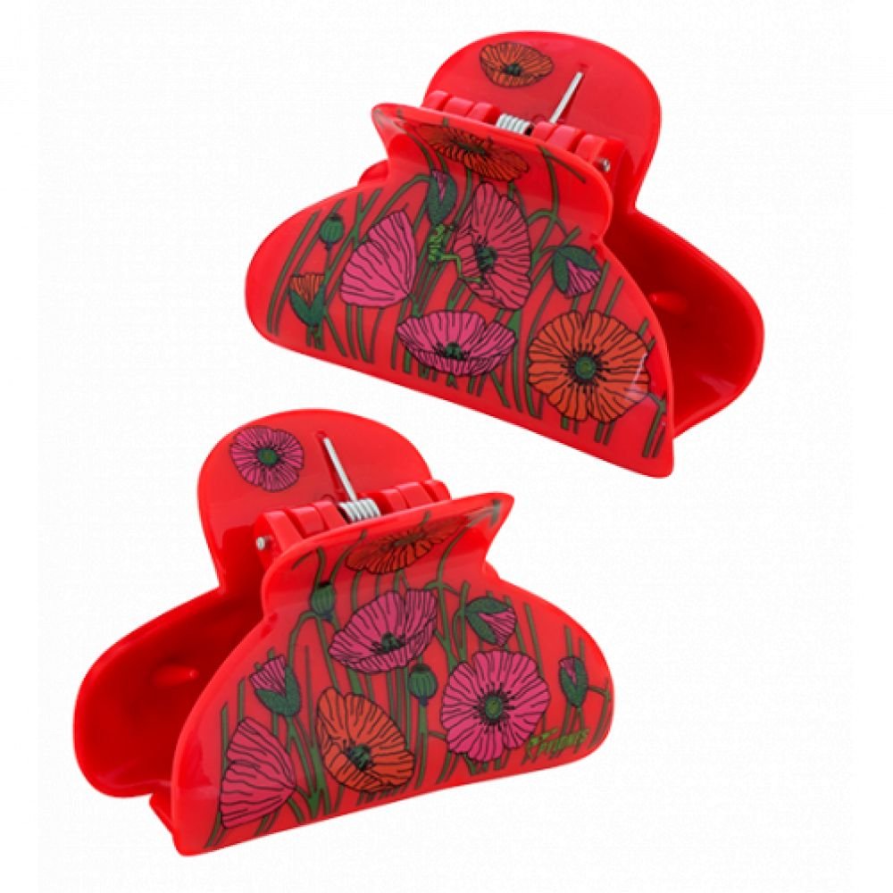 SMALL - PETITE PINCE A CHEVEUX - COQUELICOTS - LADYCLIP