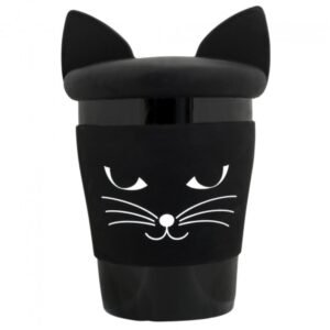 MUG + COUVERCLE CHAT NOIR - TROPHY MUG