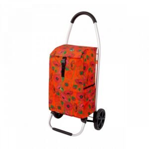CADDIE DE COURSES - COQUELICOTS - TROLLY