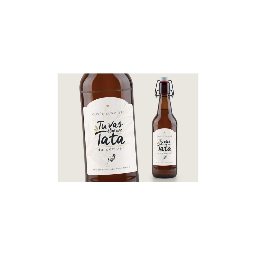 ETIQUETTE BOUTEILLE - TU VAS ÊTRE UNE TATA DE COMPET' – Image 3