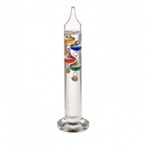 THERMOMETRE DE GALILÉE EN VERRE (18CM)