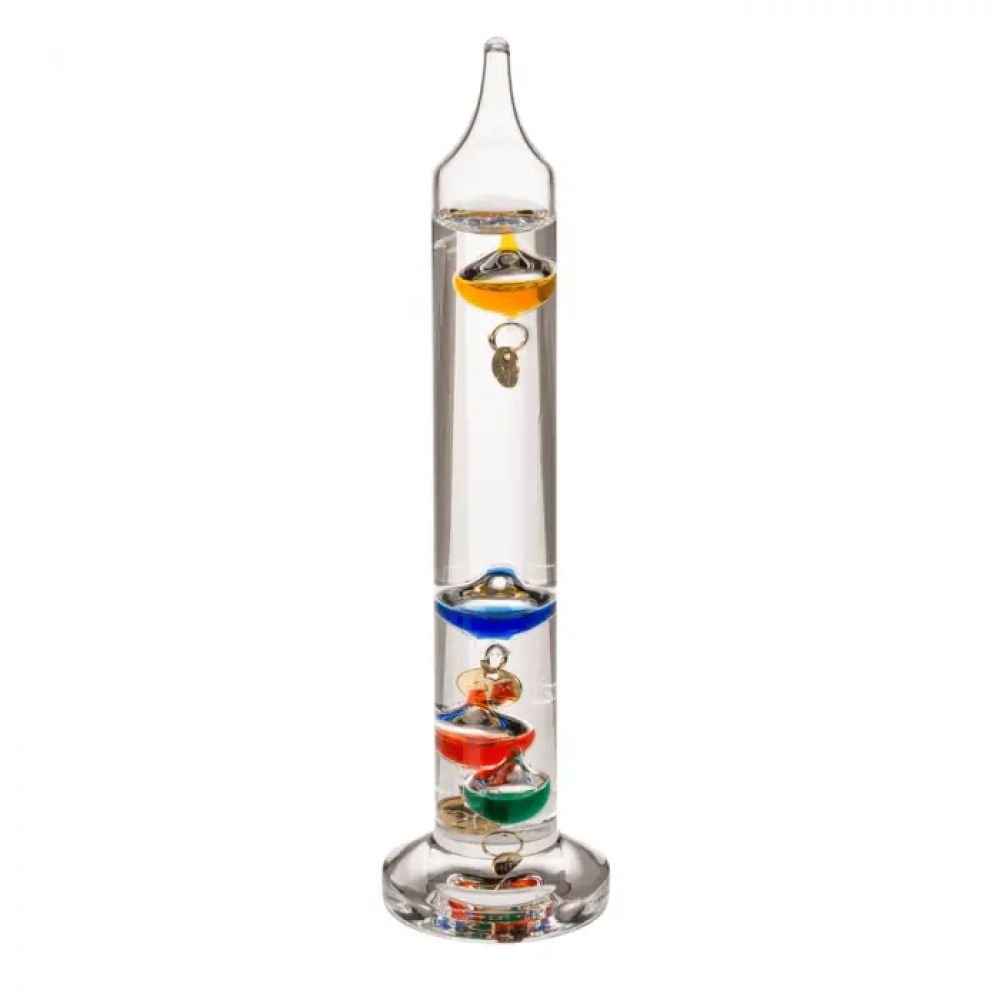 THERMOMETRE DE GALILÉE EN VERRE (18CM) – Image 2