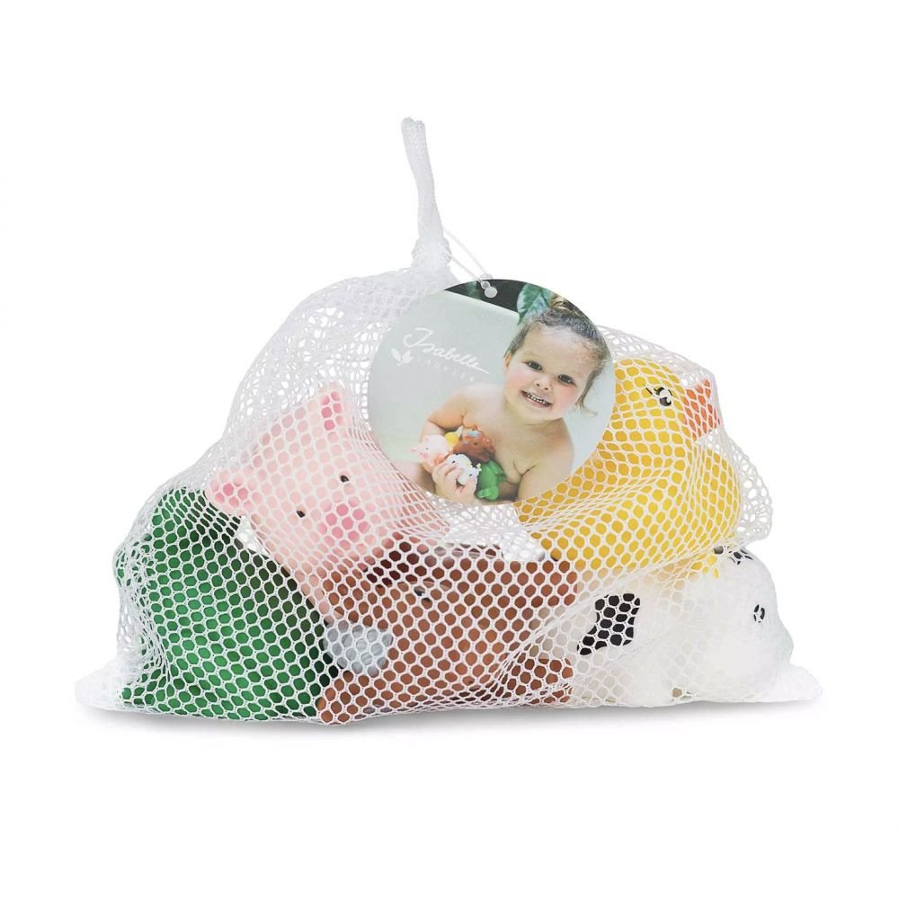 SET DE JOUETS DE BAIN EN FILET - 5 ANIMAUX