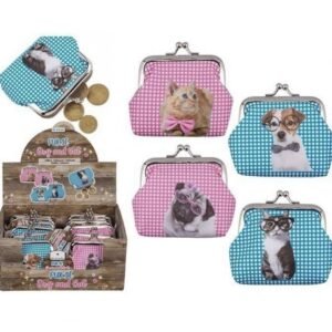 PORTE MONNAIE CHAT ET CHIEN
