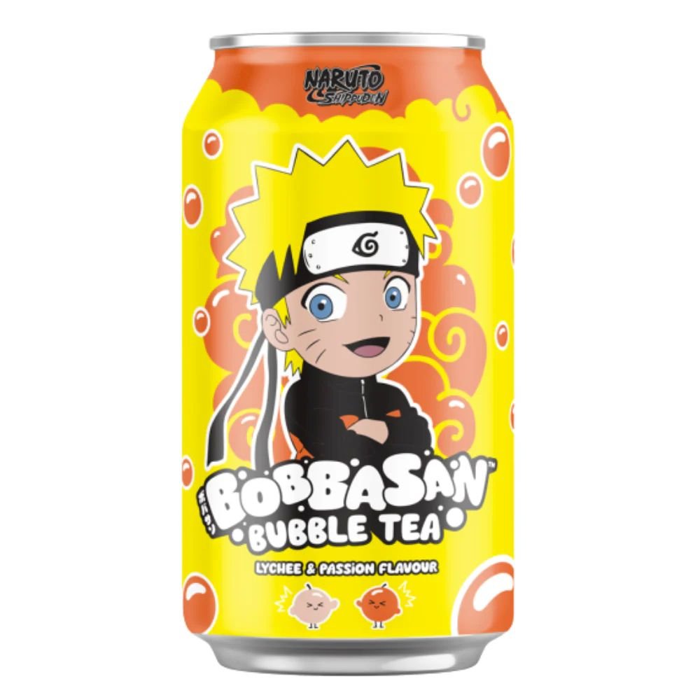 NARUTO BUBBLE TEA - LITCHEE et PASSION 320ML