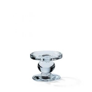 BOUGEOIR SUR PIED BLEU EN VERRE PM