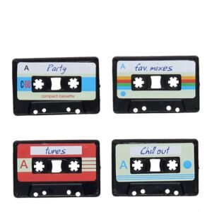 Mini aimants musicaux (lot de 4) - K7