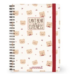 SPIRAL-BOUND NOTEBOOK - TEDDY BEAR